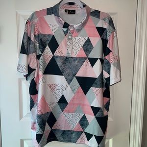Yatta Golf Men XL Polo Shirt 95 Poly 5 Spandex Short Sleeve Quick Dry Stretch